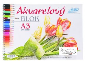 Akvarelový blok A3 Bobo