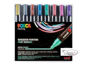 Sada akrylových popisovačů POSCA  metalické 8