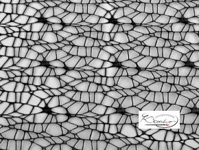 Dekorační bavlněná metráž pavučina 100 x 160 cm - černá