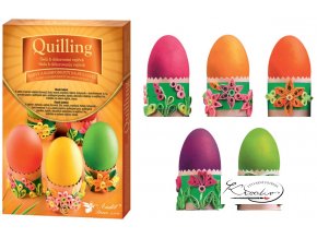 Sada k dekorování vyfouknutých vajíček - quilling