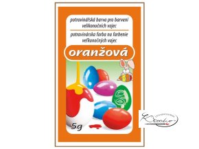 Barva na velikonoční vajíčka 5 g - oranžová