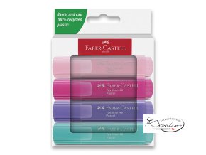 Zvýrazňovač Faber-Castell Textliner 46 Pastel - sada 4 ks