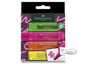 Zvýrazňovač Faber-Castell Textliner 46 Neon - sada 4 barev