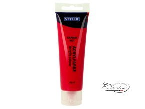 Akrylová barva Stylex 83 ml - Karmínová červená