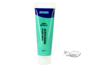 Akrylová barva Stylex 83 ml - Zelená metalická