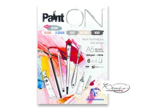 Blok Clairefontaine Paint on Mix Colors - A5, 24 listů, 250 g