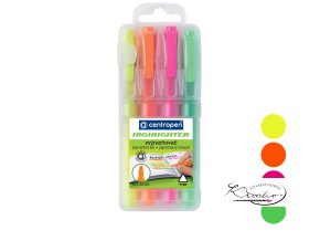 Zvýrazňovač CENTROPEN 8722/4 sada