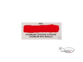 Olejová barva č. 0061 kadmium červené střední 20ml
