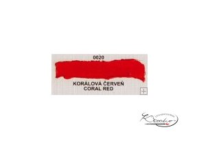 Olejová barva č. 0020 korálová červeň 20ml