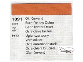 Tempera Umton 35 ml - 1091 Okr červený