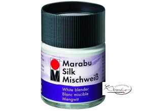 Silk Marabu č. 202 Míchací bílá barva na hedvábí 50ml