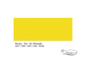 Silk Marabu č. 021 Medium yellow barva na hedvábí 50ml