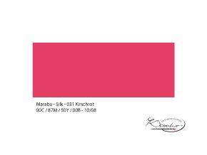 Silk Marabu č. 031 Cherry red barva na hedvábí 50ml