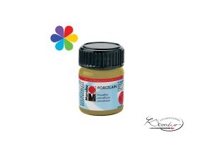 Porcelain Marabu 15 ml - 784 Zlatá metalická