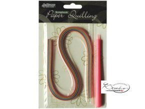 Papírové proužky na quilling 50ks 38x3mm