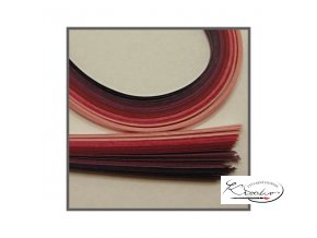 Papírové proužky 50x0,5cm set růžovo-fialový