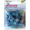 Mozaika plastová Třpytivá 10x10 mm - Modrý mix