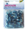 Mozaika plastová Třpytivá 5 x 5 mm - Modrý mix