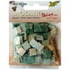Mozaika plastová 10 x 10 mm - Mramorová Zelený mix