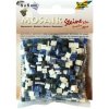 Mozaika plastová 5 x 5 mm - Mramorová Modrý mix