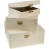 Dřevěná krabička 34687 13x13x5 cm