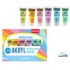 Akrylové barvy Luma 6 x 75 ml - Pastelové