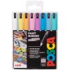 Sada akrylových popisovačů POSCA pastelové barvy 8 ks - 0,7 mm
