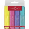 Zvýrazňovače Faber-Castell pastelové - 4 ks