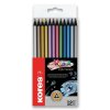 Pastelky Kores Kolores Metallic - 12 barev