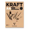 Blok Clairefontaine Brown Kraft - A4, 100 listů, 90 g