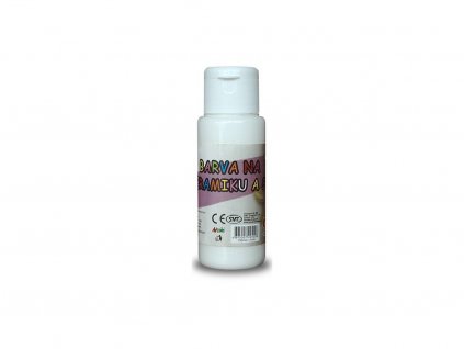 Akrylová barva na sklo a keramiku 60ml- bílá