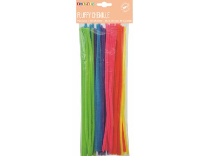 Chlupaté modelovací drátky 30cm, 50ks, tl.6mm neonové