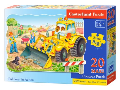 Puzzle Castorland MAXI 20 dílků - Bagr