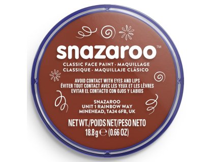 Snazaroo barva na obličej 18ml - hnědá-odstín "Rust Brown"