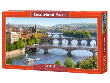 Puzzle Castorland 4000 dílků - Praha-mosty přes Vltavu