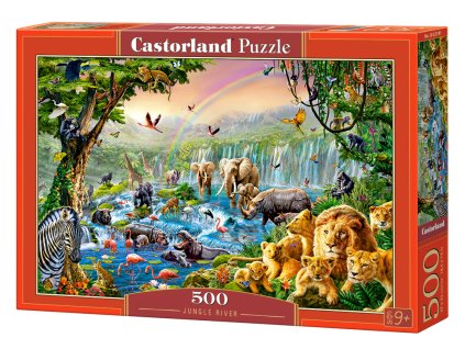 Puzzle Castorland 500 dílků - Jungle s vodou