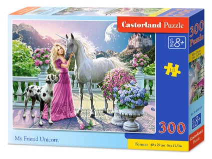 Puzzle 300 dílků- Můj přítel jednorožec