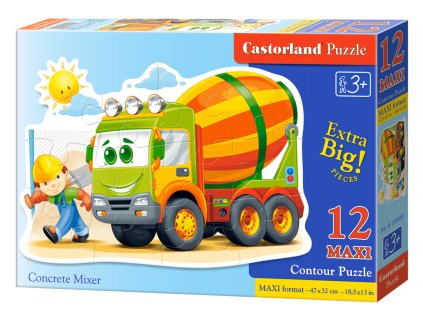 Puzzle Castorland Contour MAXI 12 dílků - Míchačka na staveništi