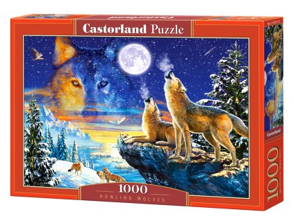 Puzzle Castorland 1000 dílků - Vyjící vlci