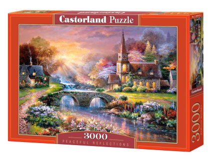 Puzzle Castorland 3000 dílků - Kostelík s mostem