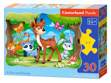 Puzzle Castorland 30 dílků - Koloušek a jeho přátelé