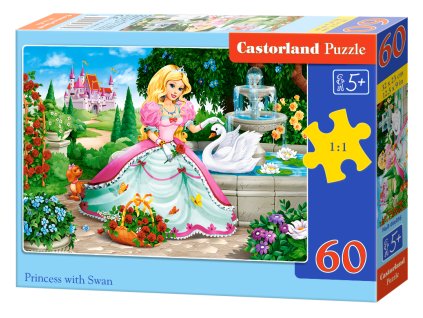 Puzzle Castorland 60 dílků - Princezna a labuť