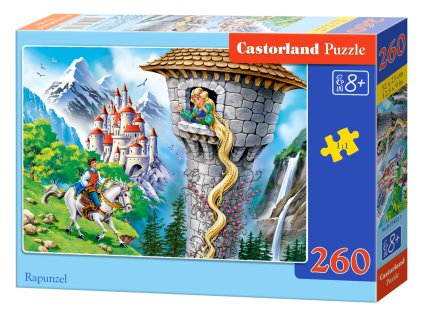 Puzzle Castorland 260 dílků - Princezna s dlouhými vlasy