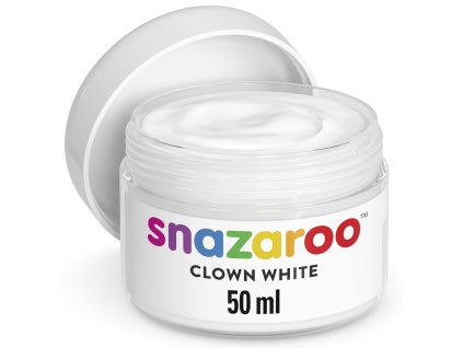 766416847447 SNZ CLOWN WHITE FACE PAINT 50ML [OPEN DHI]