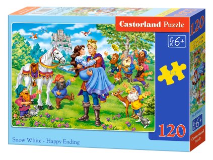 Puzzle Castorland 120 dílků - Šťastný konec pro Sněhurku