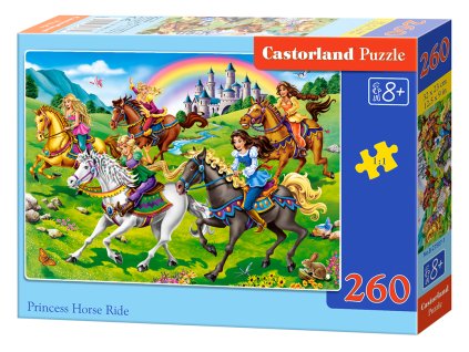 Puzzle Castorland 260 dílků - Princezny na vyjížďce