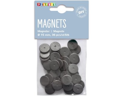 Magnety 36 ks, průměr 15 mm