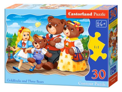 Puzzle Castorland 30 dílků - Mášenka a 3 medvědi