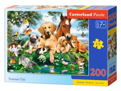 Puzzle Castorland 200 dílků premium - Zvířecí parta