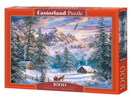 Puzzle Castorland 1000 dílků - Vánoční hory